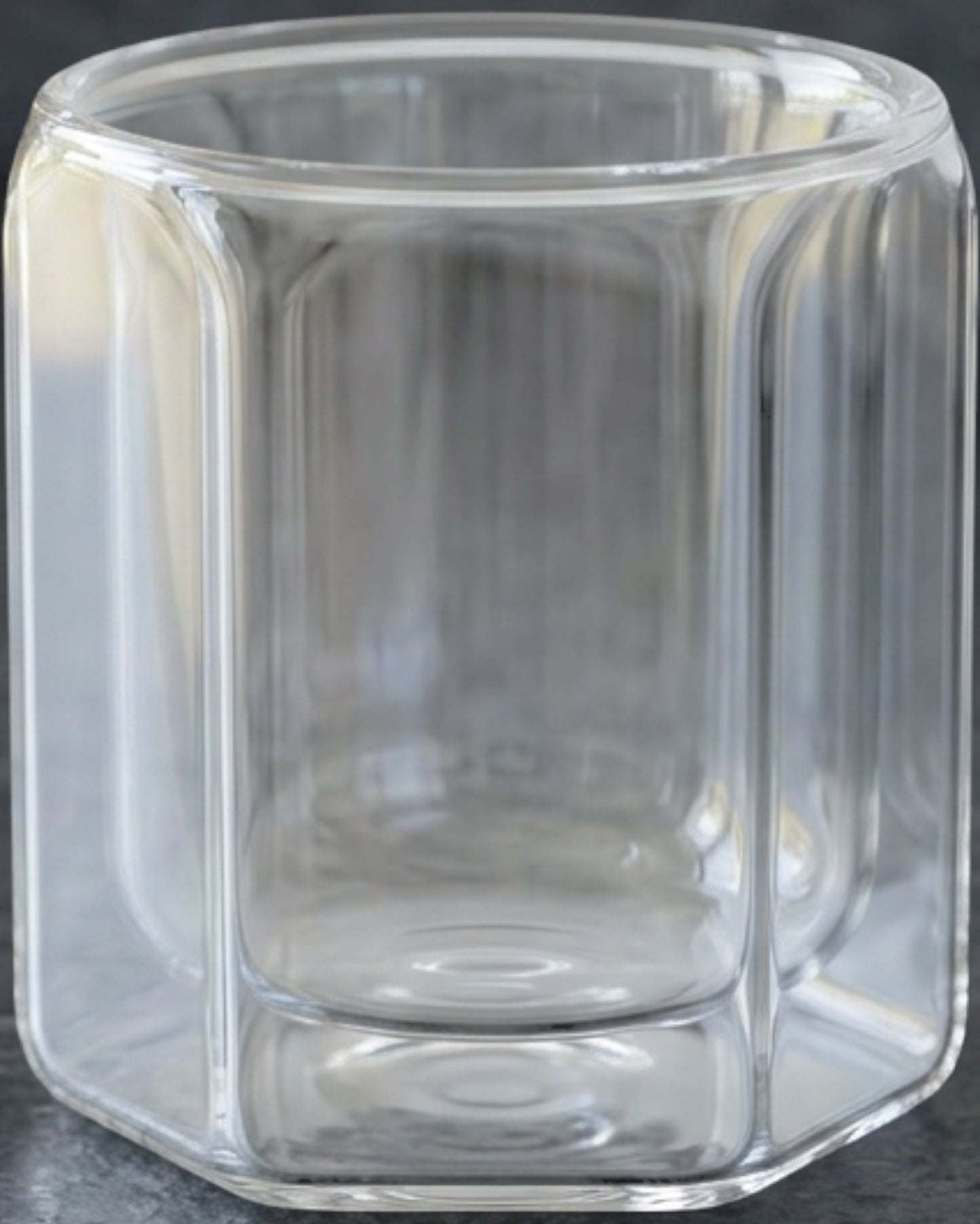 Fnvrp Double-Wall Borosilicate Hexagonal Espresso Cup 3 oz Clear - Lifestyle view