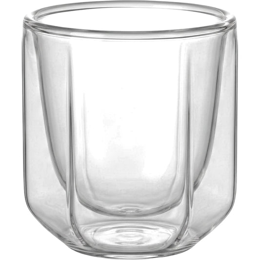 Fnvrp Double-Wall Borosilicate Hexagonal Espresso Cup 3 oz Clear - Product view