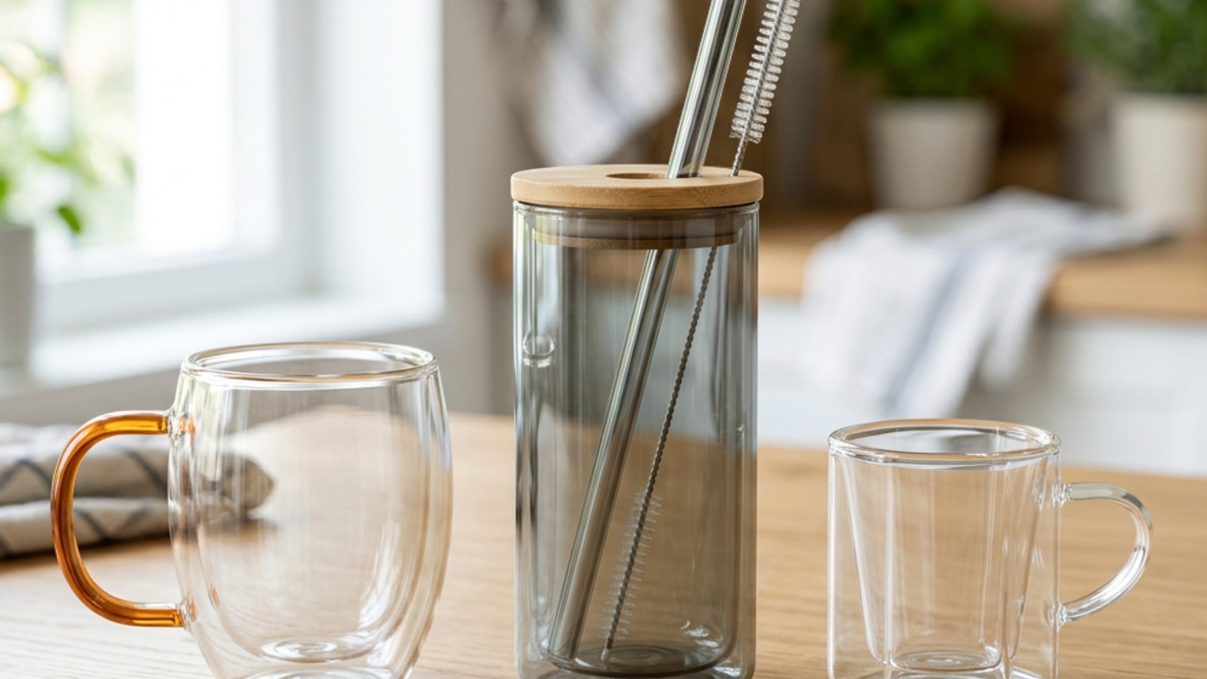 Fnvrp Double-Wall Borosilicate Glass Cups